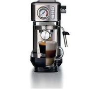 Ariete Espresso Slim Metal 1381, Machine à Café avec Manomètre, Compatible avec Café en Poudre et Dosettes ESE, 15 Bar Max, Filtre 1 ou 2 Tasses, Buse Cappuccino, 1300W, Argent