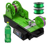 Machine Extrudeuse De Filament 3d De Bureau, Machine Extrudeuse De Filament 3d Avec Panneau De Contrôle Intelligent, Température Et Vitesse Réglables, Dissipateur De Chaleur Puissant green