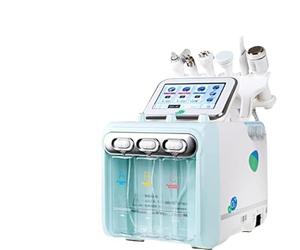 Machine faciale 6 en 1 à hydrogène et oxygène, appareil de beauté d'hydrodermabrasion pour un nettoyage en profondeur et un raffermissement de la peau, vert
