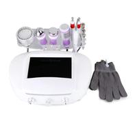Machine faciale galvanisée professionnelle 5 en 1 : appareil de beauté microdermabrasion et ionophorèse pour un nettoyage en profondeur, une infusion de sérum et un raffermissement de la peau |