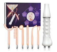 Machine faciale haute fréquence avec 6 baguettes néon - Traitement de l'acné - Raffermissement de la peau - Réduction des rides