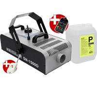 Machine Fumee 1500W Effet Fumigene Disco Brouillard DMX Controle Set 5L Liquide