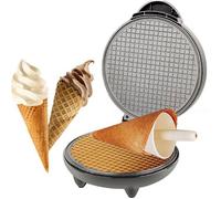 Machine Gaufres lectrique 3 en 1 1200W Pour Gaufres Biscuits et Cornets de Glace