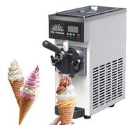 Machine Glace Italienne Maison,Machine Glace Italienne Comptoir, Rendement 4 à 5 Kg/H,Avec Pré-Refroidissement,Nettoyage Automatique,écran Lcd,Machine Glace Italienne Pour Parfum Unique,Cream