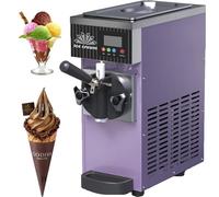 Machine Glace Italienne Maison,Machine Glace Italienne Comptoir, Rendement 4 à 5 Kg/H, Pré-Refroidissement,Nettoyage Automatique,écran Lcd,Machine Glace Italienne Pour Parfum Unique,purple