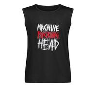 Machine Head Bang Your Head Vest Tank T-Shirt Men's Black Unisex Sleeveless Tops Tee M