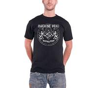 Machine Head Classic Crest T-Shirt, Noir, (Taille Fabricant: Medium) Homme