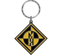 Machine Head - Porte-clés métal diamant-logo RO7060 (taille unique) (Jaune/Noir)