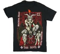Machine Head The Devil Card Black Mens T Shirt Band Merch Funny Tops Tee Shirt Size XXL
