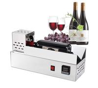 Machine horizontale de rétrécissement de capsule en PVC de 600 W, machine à sceller les capsules de bouteille de vin en acier inoxydable, écran LCD, réglage de la température en continu, diamètre