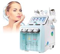 Machine Hydrafaciale Professionnelle Pour Spa, Appareil De Beauté Faciale À Oxygène Et Hydrogène 6 En 1 Avec Écran De 7 Pouces, Bouton D'aspiration Réglable, Positionnement Précis, Pour La Maison