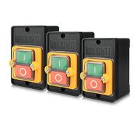 Machine Interrupteur poussoir de rechange : Nizirioo 3 pièces commutateur AC220 V/380 V 10 A Interrupteur à bouton-poussoir ON/OFF pour KAO-10KH