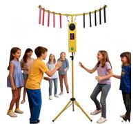 Machine Jeu Drop Sticks,Appareil D'entraînement Réflexes Avec Trépied à Hauteur Réglable,Design Portable Et Ludique,Parfait Pour Réunions Familiales,Animations Et Divertissement à Domicile Yellow