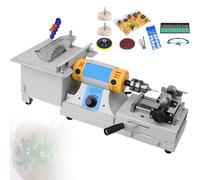 Machine Lapidaire, Polisseuse et Meuleuse pour Pierres Précieuses, Mini Scie Circulaire de Table 750 W, Outil de Meulage Lapidaire 800-10 000 Tr/Min, Polisseuse et Tour D'établi Polishing