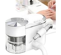 Machine Manucure Aspirateur 2-en-1 | 30 000 TR/Min Vitesse Variable | Design Ultra-Silencieux ≤68dB avec Tuyau Prolongateur | Universel Salon | avec Angle Réglable
