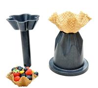Machine Manuelle À Bols Coniques, Presse À Biscuits en Forme de Bol, Outil de Moulage Forme Panier À Fleurs, Moule en Cuivre pour Gaufrettes et Glaces, pour Boulangeries et Restaurants