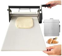 Machine manuelle à laminer pour usage commercial et domestique, compact et pliable, en acier inoxydable, épaisseur réglable pour croissant et pâte feuilletée