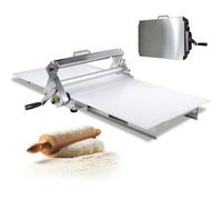 Machine manuelle à pâte - Rouleau en acier inoxydable pour boulangerie et pizza, épaisseur réglable pour rouler la pâte parfaite