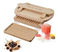 Machine Manuelle à Perles de Tapioca, Formeuse de Perles avec Rainures Anti-Collage, Diamètre 15mm-3g / 19mm-6g / 22mm-9g, pour Bubble Tea Thé au Lait Boutiques de Desserts DIY 19mm