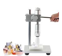 Machine manuelle de capsulage de parfum réglable en hauteur pour flacons pulvérisateurs de 13 à 20 mm, outil de capsuleuse avec design réglable en hauteur pour une étanchéité parfaite