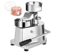 Machine manuelle de formage de galettes - Machine à hamburger commerciale avec papiers à galettes - Poignée antidérapante - Presse robuste en acier inoxydable pour la maison ou le restaurant