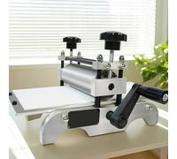 Machine manuelle de gravure et d'impression - Gravure et impression typographique, presse plate avec hauteur de rouleau réglable pour une impression claire et uniforme