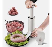 Machine Manuelle de Remplissage de Viande de Saucisse 2 en 1, poussoir saucisse, tube de remplissage, machine à saucisses et boulettes de viande, faire des saucisses, et des boulettes de viande