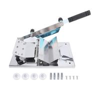 Machine manuelle de tranchage de viande congelée, viande en acier inoxydable pour roulé de bœuf ou d’agneau, trancheuse alimentaire à épaisseur réglable avec poignée pour pot