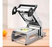 Machine manuelle d'emballage alimentaire, machine de scellage thermique pour plateaux à sandwich, largeur du film 260 mm, vitesse d'emballage 7-8 joints/minute