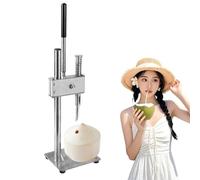 Machine Manuelle D'ouverture de Noix de Coco, Ouvre-noix de Coco Vertical Réglable, Lot D'outils Manuels en Acier Inoxydable pour Ouvrir les Noix de Coco avec Poignée en Pvc L
