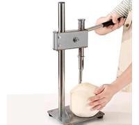 Machine manuelle d'ouverture de trou de noix de coco, outil d'ouverture de noix de coco portable en acier inoxydable, foreur vertical de noix de coco à pression manuelle