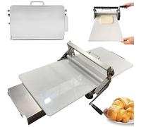 Machine manuelle en acier inoxydable pour pizza, croissants et pâtisseries faits maison, design compact pour un usage domestique et commercial