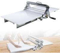 Machine manuelle pliable pour pâte à pâte - Compact en acier inoxydable avec planche - Pour faire croquer le caramel, la pâte à pizza