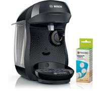 Machine multi-boissons Bosch TAS102EA - 1400 W - Café, Café crème, Cappuccino, Chocolat chaud, Espresso, Lait chaud, Latte Macchiato, Thé - Plastique recylcé noir