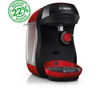 Machine multi-boissons Bosch TAS103E - 1400 W - Café, Café crème, Cappuccino, Chocolat chaud, Espresso, Lait chaud, Latte Macchiato, Thé - Rouge simple