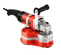 Machine Multifonctionnelle de Ponçage Et de Polissage du Béton à Trois Têtes avec Un Puissant Moteur de 3000 W, Dotée d'une Poignée Auxiliaire et d'un Verrouillage de Sécurité A