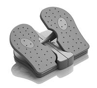 Machine Pas à Pas pour Les Pieds, Mini Entraîneur d'Exercices Pas à Pas en Nylon, Pédale Pliable sous Le Bureau, Appareil d'exercice pour Les Jambes, pour la Maison et Le Bureau (Gris)
