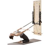 Machine Pilates Reformer à montage mural - Tremplin Pilates en bois d'érable