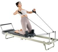 Machine Pilates Reformer pliable - Lit Pilates pour salle de gym à domicile - Charge maximale 181kg