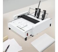 Machine pliante de papier A3, 2 en 1 avec agrafeuse, 60 W à faible bruit, max 29,7 x 41,9 cm, 200 à 300 livres/h, pour la maison, le bureau, l'école, l'église