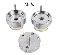 Machine pneumatique de Fabrication de Boutons, Machine de Presse à Boutons for Badges à épingles, avec 3 moules, Machine à poinçonner Les Badges avec pédale, kit de Fabrication de Badges(25mm)