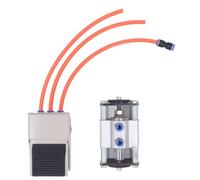 Machine pneumatique de poinçonnage de bandes de chant pour meubles en bois Outil de plaqueuse de chants de table 3 en 1 en acier allié Diamètre de trou de 15 mm Fonctionne à une