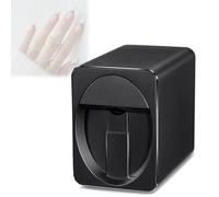 Machine portable de nail art, imprimante à ongles 3D entièrement automatique et intelligente, intégrant impression et peinture, avec plus de 1000 motifs intégrés.(Black)
