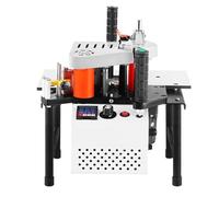 Machine Portable De Placage De Chant En Bois, Plaqueuse De Chants à Double Face Pour Chants Droits Et Courbes, Adaptée Aux Panneaux D'épaisseur 0,3-3 Mm Et De Hauteur 7-60 Mm black