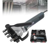 Machine portable de placage de chants pour conduits, machine électrique de 1400 W pour le placage des bords de tuyaux de conduits d'air, 4-10 m/min, pour conduits ronds, carrés, droits 0.8mm1.25mm