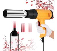 Machine Portative De Thermorétraction De Capsule De Pvc (1600w), Thermorétracteur De Capsule De Vin De 50 Mm, Pour L'emballage De Capsules De Vin En Pvc Pp Pof