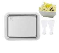 Machine pour frire, plateau pour machine à pain de glace | Sorbetière roulée, machine à glace en acier inoxydable