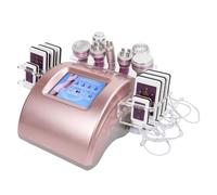 Machine professionnelle 9 en 1 amincissant et raffermissant la peau, cavitation RF et thérapie sous vide 40 kHz pour la réduction de la graisse, le contour de la taille et l'anti-âge - Équipement de