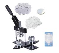 Machine Professionnelle À Boutons For Badges, 25mm-75mm, Comprenant Un Moule Métallique, Un Coupeur Et Une Lame En Papier Peint À La Main Facile à Utiliser(58mm)