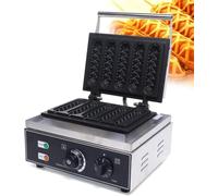 Machine Professionnelle à Gaufres Corn Dog 6 Emplacements, Acier Inoxydable pour Hot-Dogs et Bâtonnets de Fromage, Plaques Antiadhésives - 110V, Robustesse et Haute Efficacité